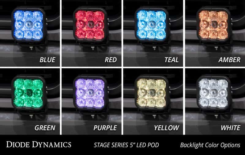 Diode Dynamics — Diode Dynamics 21-22 Ford F-150 SS5 Bumper LED Pod Light Kit Sport - White Combo - view 7