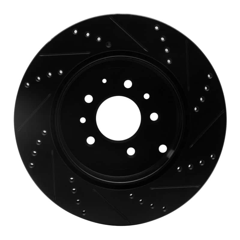 R1 Concepts — R1 07-15 Mazda CX-9 Rear Left Drilled & Slotted Black Brake Rotor
R1 Brake Rotor Drill - view 5