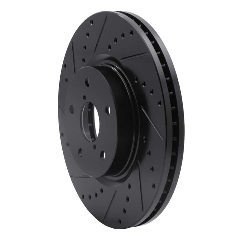 R1 Concepts — R1 06-21 Subaru Tribeca Front Left Drilled & Slotted Black Brake Rotor
R1 Brake Rotor Drill - view 2