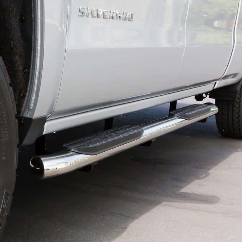 Westin — Westin 2014-2018 Chevy Silverado 1500 Crew Cab PRO TRAXX 5 Oval Nerf Step Bars - SS
Nerf/Step Bar - view 4