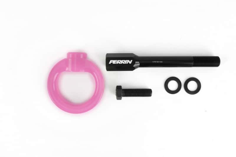 Perrin Performance — PERRIN 02-07 Subaru WRX/STI Tow Hook Kit (Front) - Hyper Pink - view 4