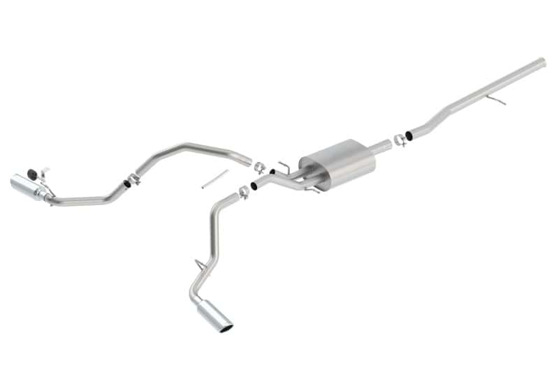 Borla — Borla 14 Silv/Sierra C/B Exhaust S-Type 1500 5.3L V8 AT/MT 2&4WD Ext Cab Split Side Exit
Cat-Back System
ExhstSysKt - view 3