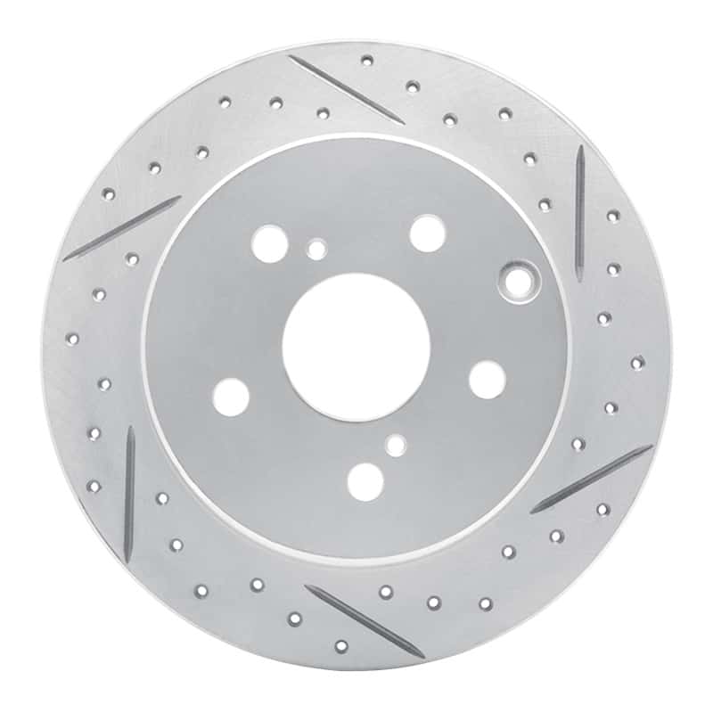 R1 Concepts — R1 06-18 Lexus Hs250H Rear Right Drilled & Slotted Geo-Carbon Rotor - view 1
