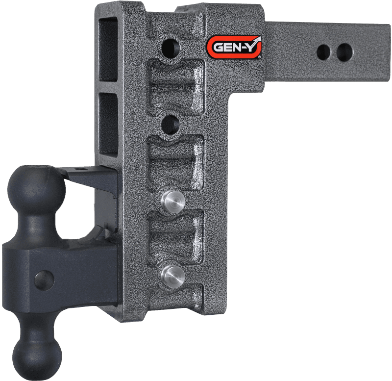GEN-Y Hitch — Gen-Y Mega Duty 2.5in Shank 9in Drop 3.5K TW 32K Hitch w/GH-0161 Dual-Ball/Pintle Lock
Drop Hitch - view 2