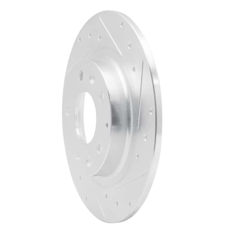 R1 Concepts — R1 16-18 Mazda CX-3 Rear Right Drilled & Slotted Silver Brake Rotor
R1 Brake Rotor Drill - view 2