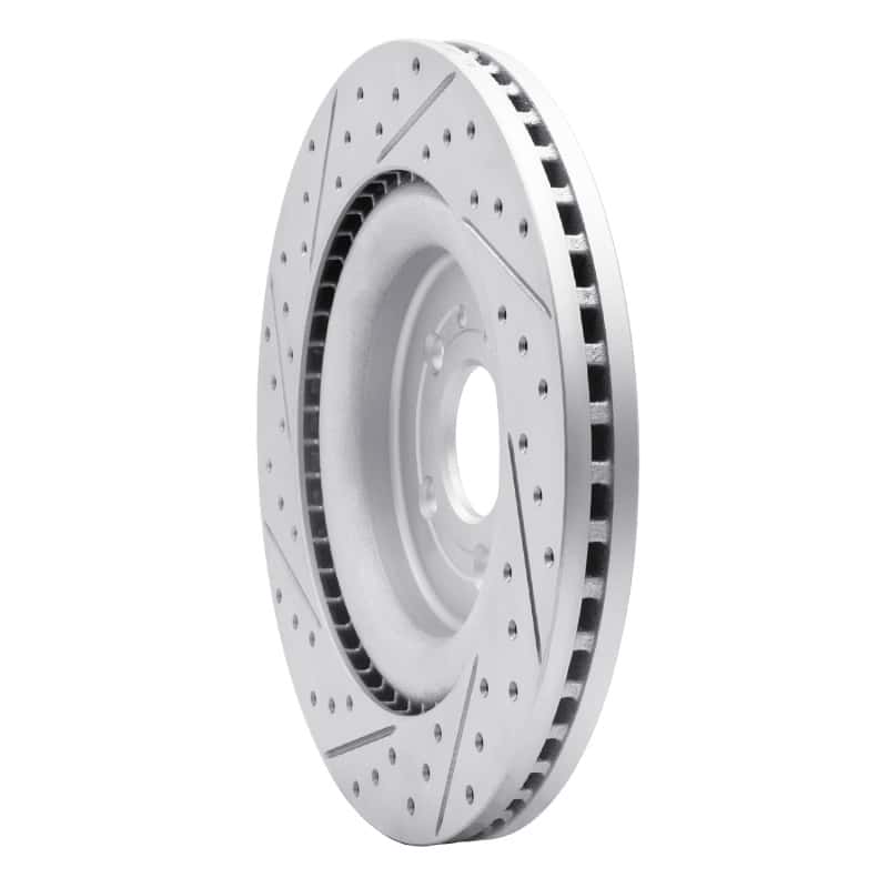R1 Concepts — R1 13-19 Ford Taurus Excl Sho Front Right Drilled & Slotted Geo-Carbon Rotor - view 4