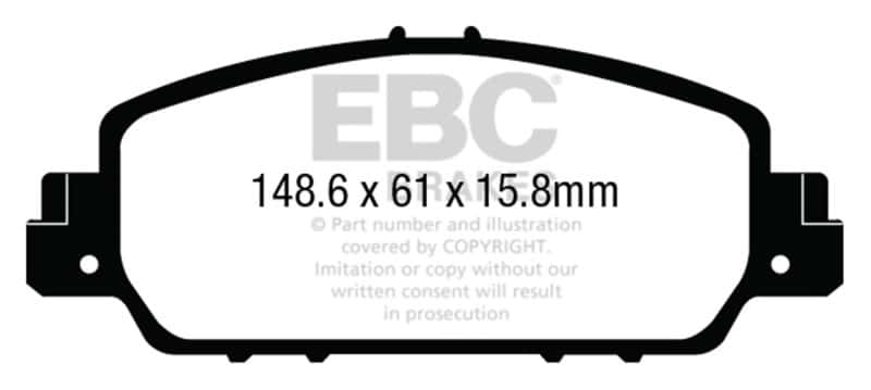 EBC — EBC 13-17 Honda Accord Coupe 2.4 EX Redstuff Front Brake Pads
EBC 13+ Honda Accord Coupe 2.4 EX Redstuff Front Brake Pads
Disc Brake Pad - view 1