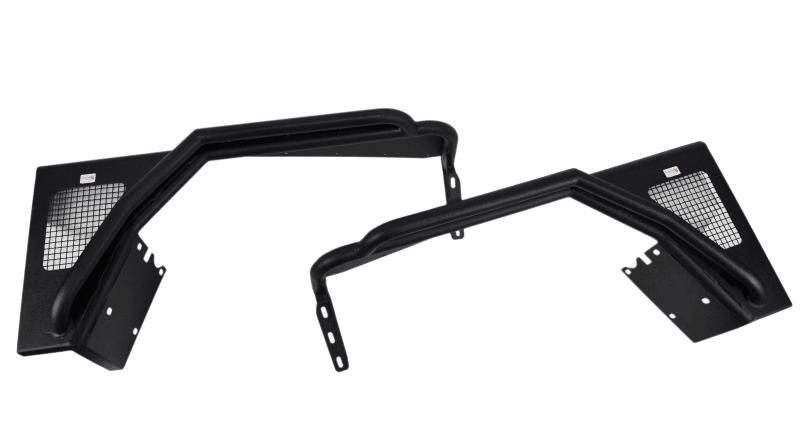 Fishbone Offroad — Fishbone Offroad 97-06 Jeep Wrangler TJ Steel Tube Fenders Front 3In Flare - Blk Textured Powdercoat - view 4