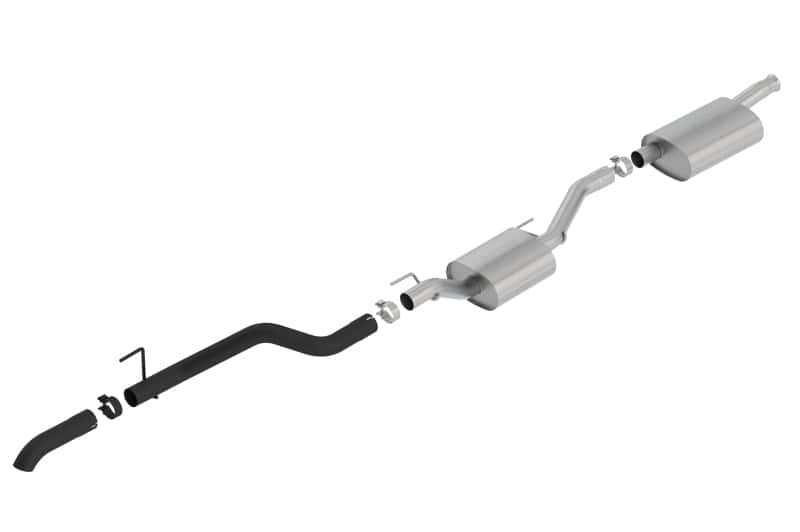 Borla — Borla 2020 Jeep Gladiator JT 3.6L V6 AWD 2.75in Touring Climber Black Turndown Tip & Over-Axle
Cat-Back System - view 1