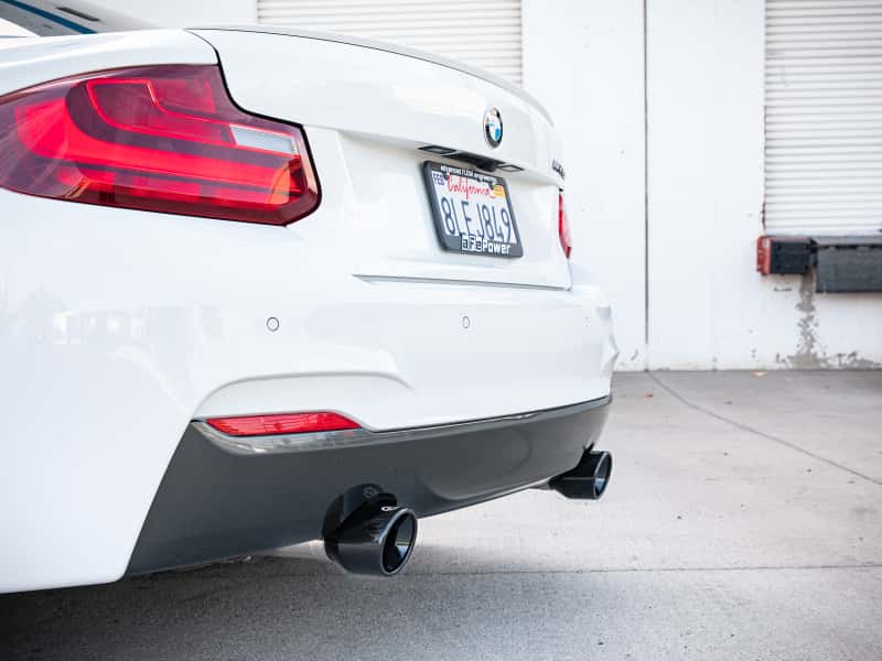 aFe — aFe MACH ForceXP 3IN to 2.5IN 304SS Cat-Back Exhaust System w/ Black Tips 14-16 BMW M235i (F22/23)
Cat-Back Exhaust - view 3