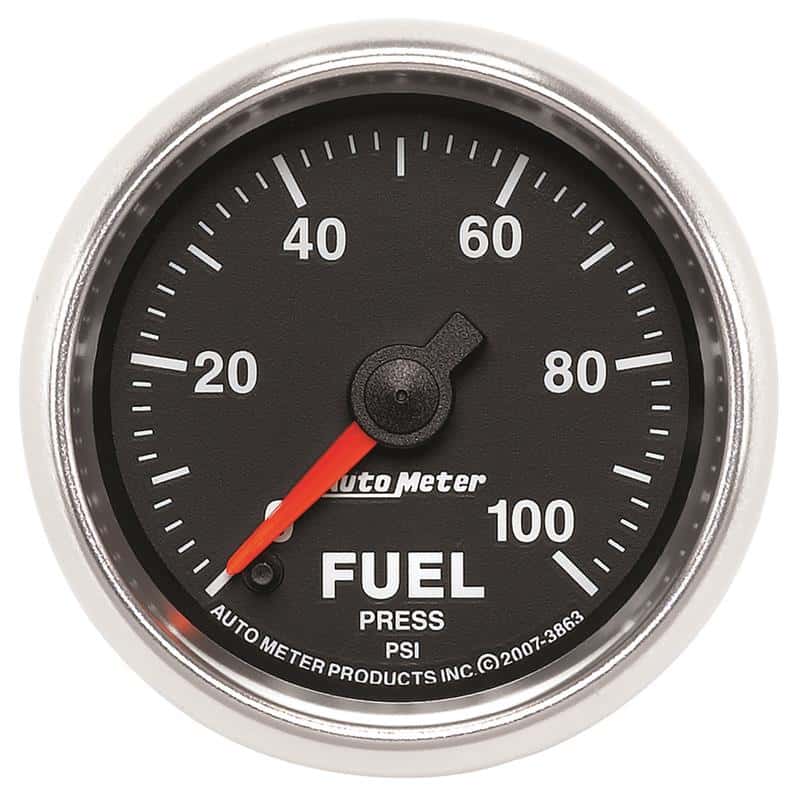 AutoMeter — Autometer GS 0-100 PSI Full Sweep Electronic Fuel Pressure Gauge
2-1/16" FUEL PRESS, - view 2