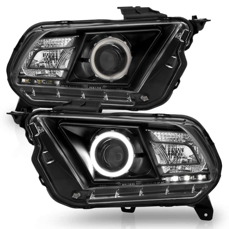 ANZO — ANZO 2010-2014 Ford Mustang Projector Headlights w/ Halo Black (CCFL)
Head Light Set
HdLtSet - view 3