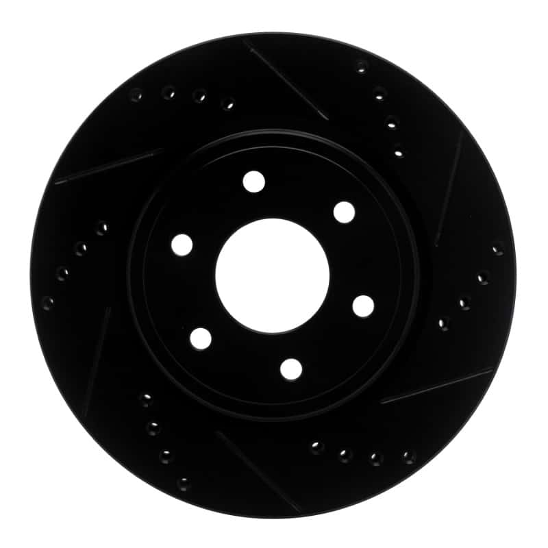 R1 Concepts — R1 05-25 Nissan Xterra Front Right Drilled & Slotted Black Brake Rotor
R1 Brake Rotor Drill - view 1