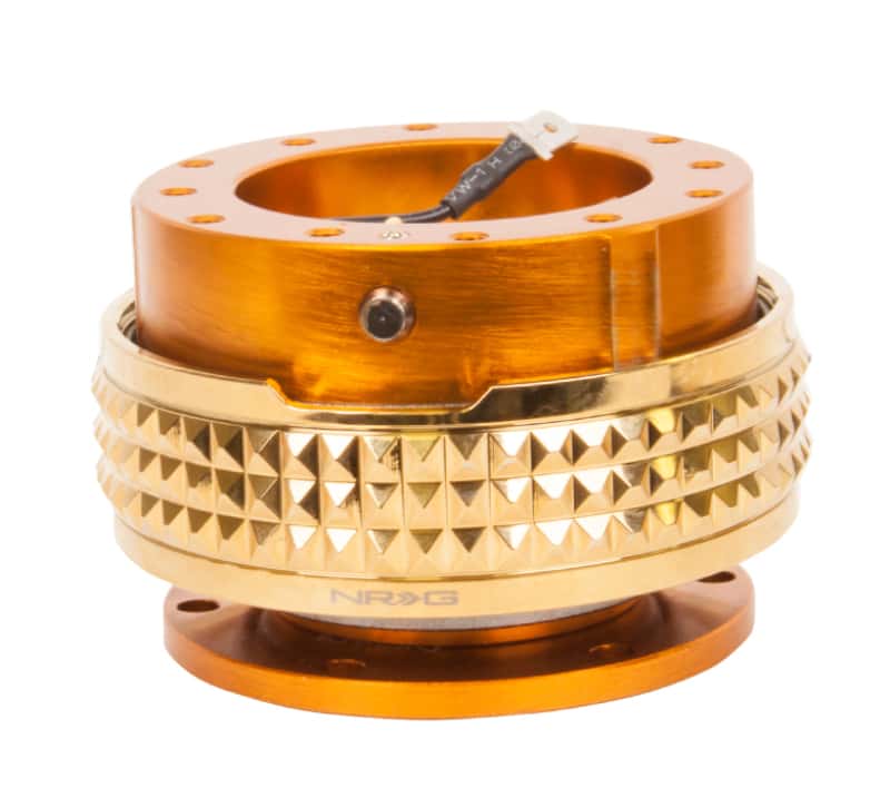 NRG — NRG Quick Release Kit - Pyramid Edition - Rose Gold Body / Chrome Gold Pyramid Ring - view 2