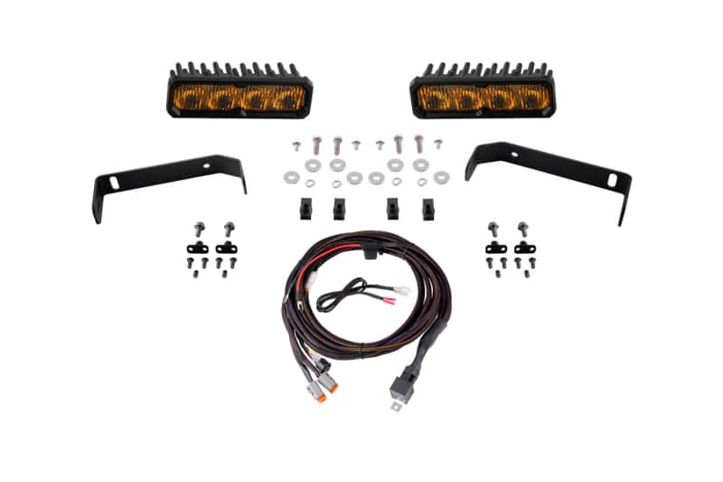 Diode Dynamics — Diode Dynamics 2019-2021 Ford Ranger 2019 SS6 Max LED Kit Yellow Fog 3000K - view 1