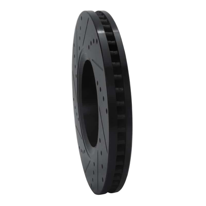 R1 Concepts — R1 05-14 Infiniti FX45 Front Right Drilled & Slotted Black Brake Rotor
R1 Brake Rotor Drill - view 4