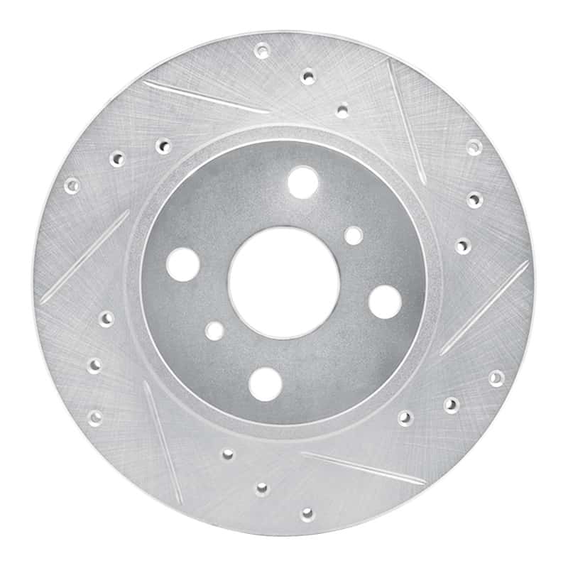 R1 Concepts — R1 87-92 Geo Prizm Front Right Drilled & Slotted Silver Brake Rotor
R1 Brake Rotor Drill - view 1