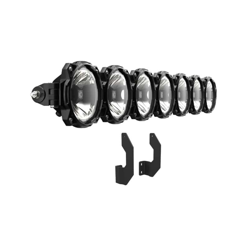 KC HiLiTES — KC HiLiTES 11-16 Ford Super Duty Gravity LED Pro6 7-Light Bar Kit - Front Bumper - view 7