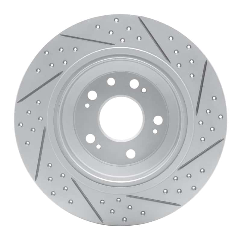 R1 Concepts — R1 09-14 Acura Tl Rear Left Drilled & Slotted Geo-Carbon Rotor - view 5