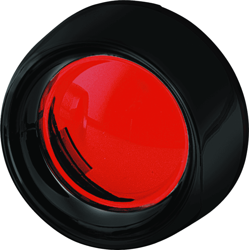 Kuryakyn — Kuryakyn Deep Dish Bezels Red Lens Gloss Black - view 1