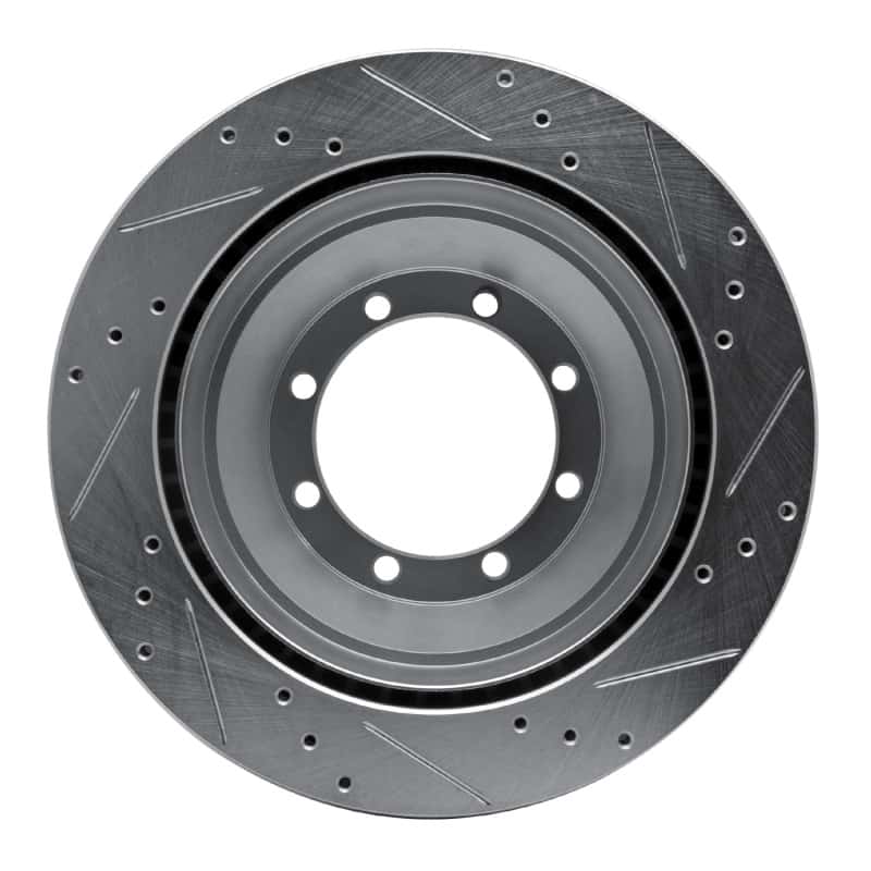 R1 Concepts — R1 08-20 Ford E-Super Duty Rear Left Drilled & Slotted Silver Brake Rotor
R1 Brake Rotor Drill - view 5