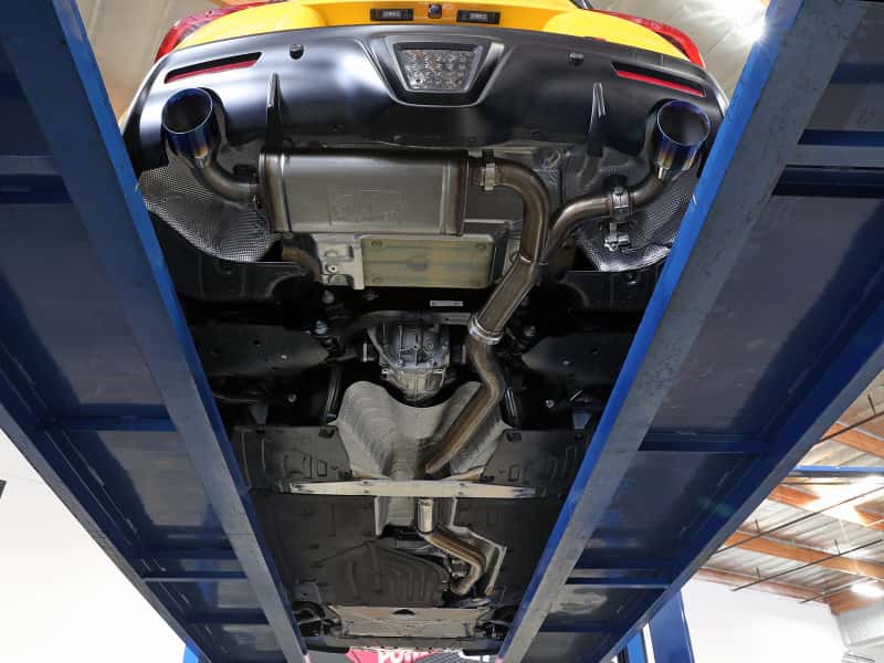 aFe — aFe POWER Takeda 2021 Toyota Supra 2.0L (t) 2.5in-3in 304 SS CB Exhaust w/ Carbon Tips
Cat-Back Exhaust - view 7