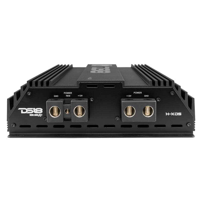 DS18 — DS18 1-Channel Amp 9200 Burst/0.5ohm 5000/1ohm 3500/2ohm 2200/4ohm Watts RMS w/ Voltmeter Black - view 6