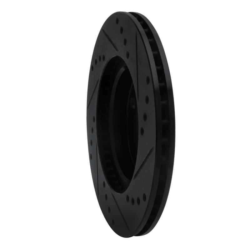 R1 Concepts — R1 00-05 Toyota Echo Front Left Drilled & Slotted Black Brake Rotor
R1 Brake Rotor Drill - view 4