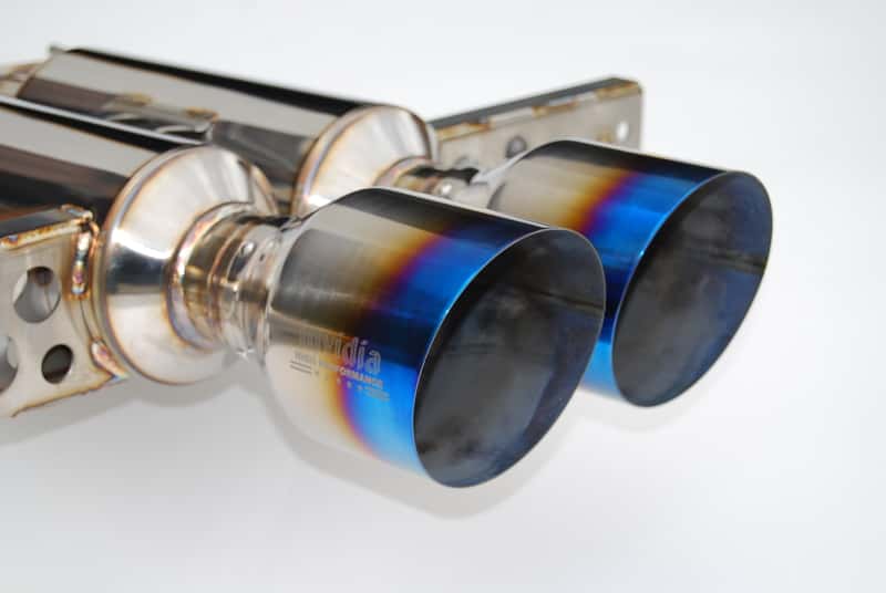 Invidia — Invidia 2017+ Honda Civic Hatchback Sport/Sport Touring Gemini Titanium Tip Cat-back Exhaust - view 1