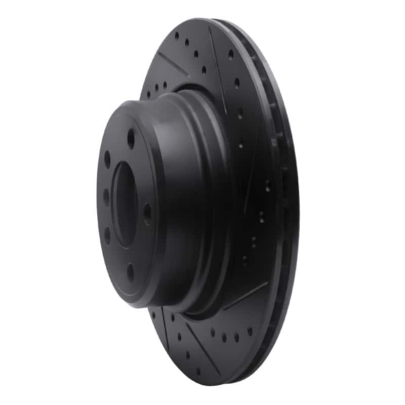 R1 Concepts — R1 02-06 BMW X5 Rear Right Drilled & Slotted Black Brake Rotor
R1 Brake Rotor Drill - view 2