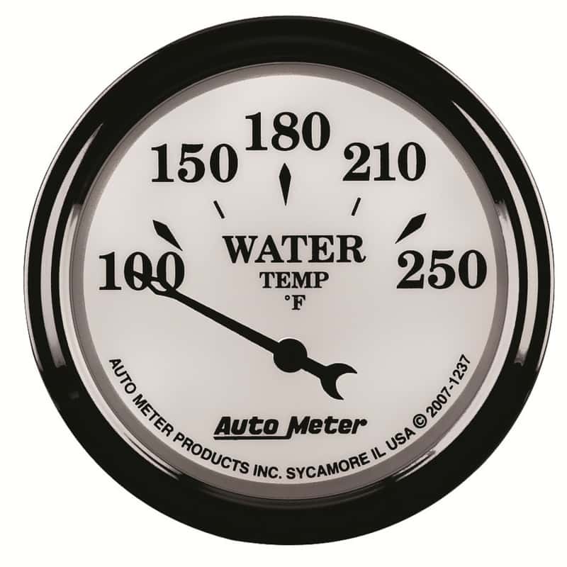 AutoMeter — AutoMeter Gauge Water Temp 2-1/16in. 250 Deg. F Elec Old Tyme White II
2-1/16" WATER TEMP, - view 9