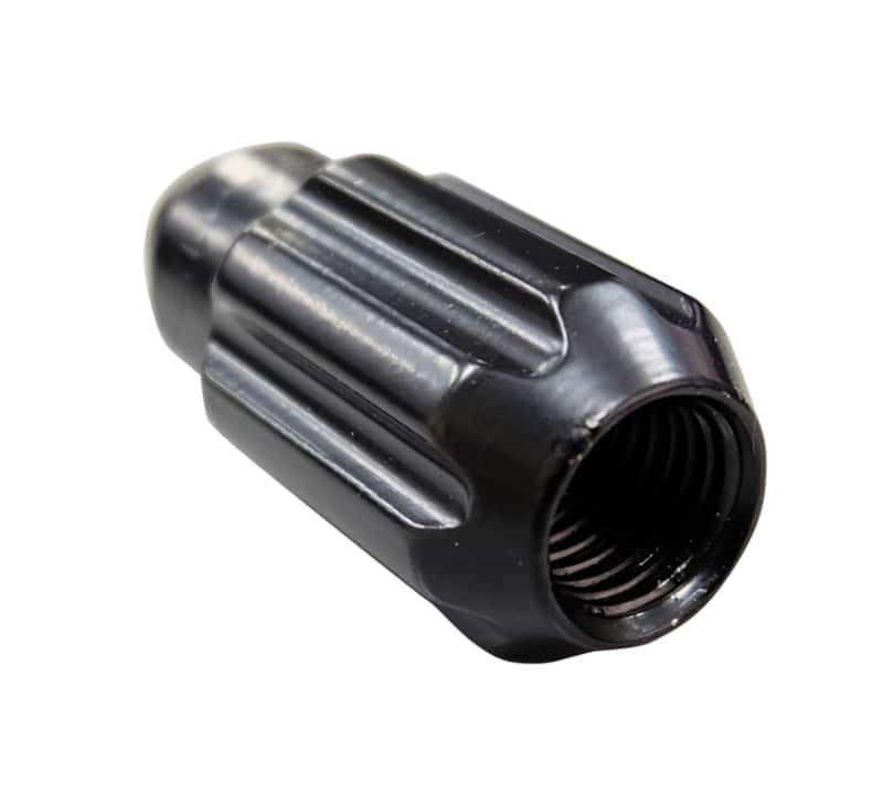NRG — NRG 500 Series M12 X 1.5 Bullet Shape Steel Lug Nut Set - 21 Pc w/Lock Key - Black - view 4