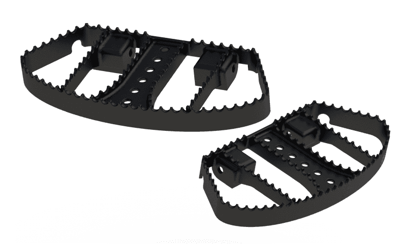 Burly Brand — Burly Brand MX Floorboards - Black - view 3