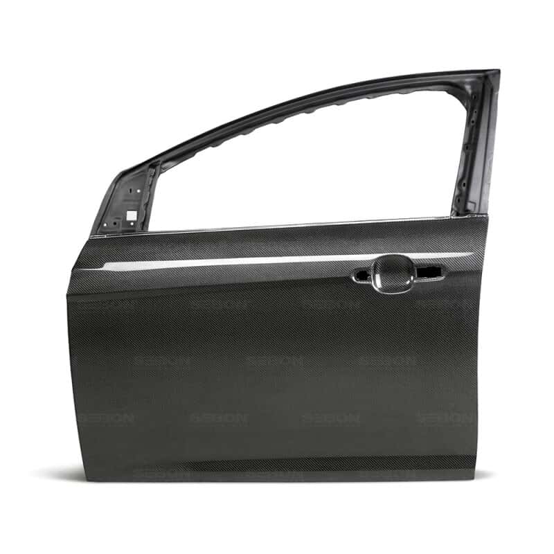Anderson Composites — Anderson Composites 16-18 Ford Focus RS Front Carbon Fiber Doors (Pair) - view 2