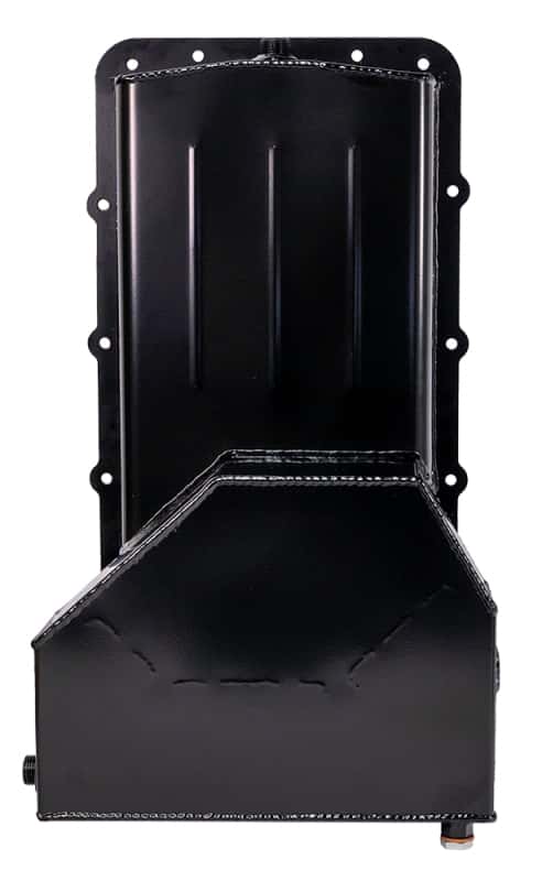 Moroso — Moroso Ford 5.0 Coyote/Fox Swap (w/Rear Sump) Road Race Baffled Wet Sump 7.5qt 6-5/8in Steel Oil Pan - view 4