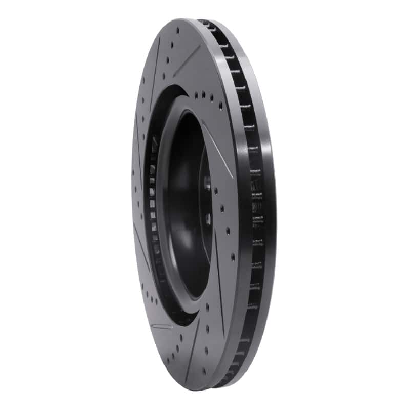 R1 Concepts — R1 05-09 Land Rover LR3 Front Right Drilled & Slotted Black Brake Rotor
R1 Brake Rotor Drill - view 4