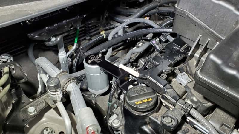 J&L — J&L 17-24 Honda CRV 1.5L Turbo Passenger Side Oil Separator 3.0 - Clear Anodized
Oil Separator - view 2
