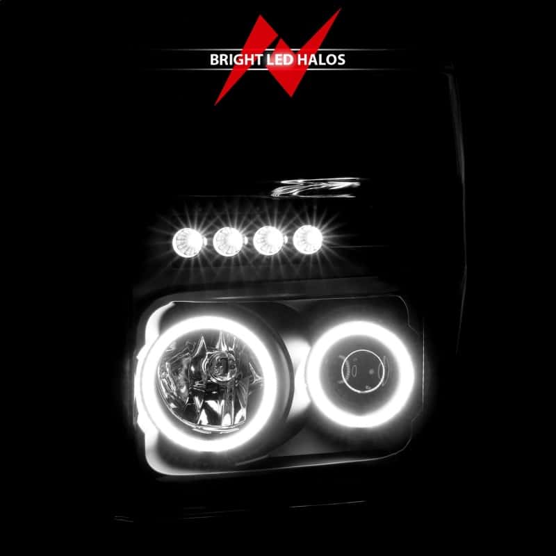 ANZO — ANZO 2008-2010 Ford F-250 Projector Headlights w/ Halo Black (CCFL)
Head Light Set
HdLtSet - view 6