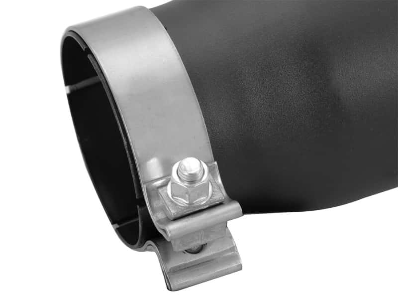 aFe — aFe MACHForce-XP 3.5in 409 Stainless Steel Exhaust Tip 3.5in x 4.5in Out x 12in L Clamp-On
Exhaust Tip Black - view 4