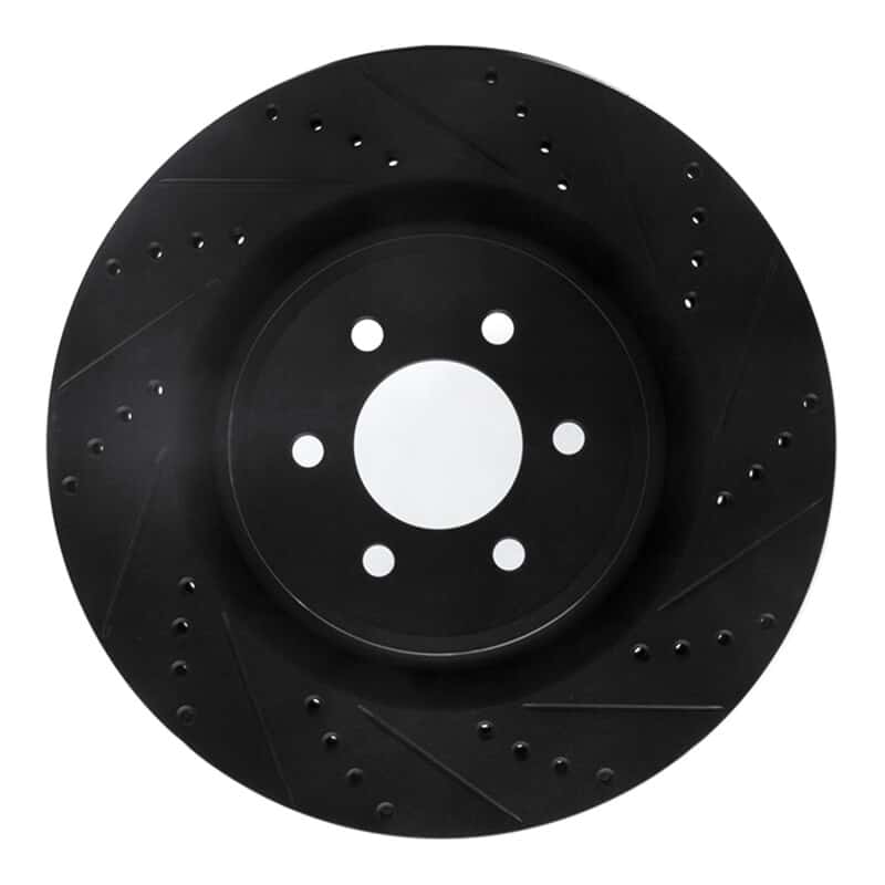 R1 Concepts — R1 2003-2017 Dodge Viper Front Right Drilled & Slotted Black Brake Rotor
R1 Brake Rotor Drill - view 1