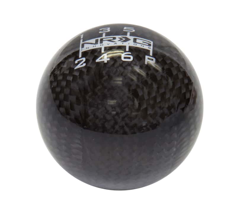 NRG — NRG Ball Style Shift Knob For Honda - Heavy Weight 480G / 1.1Lbs. - Black Carbon Fiber - view 1