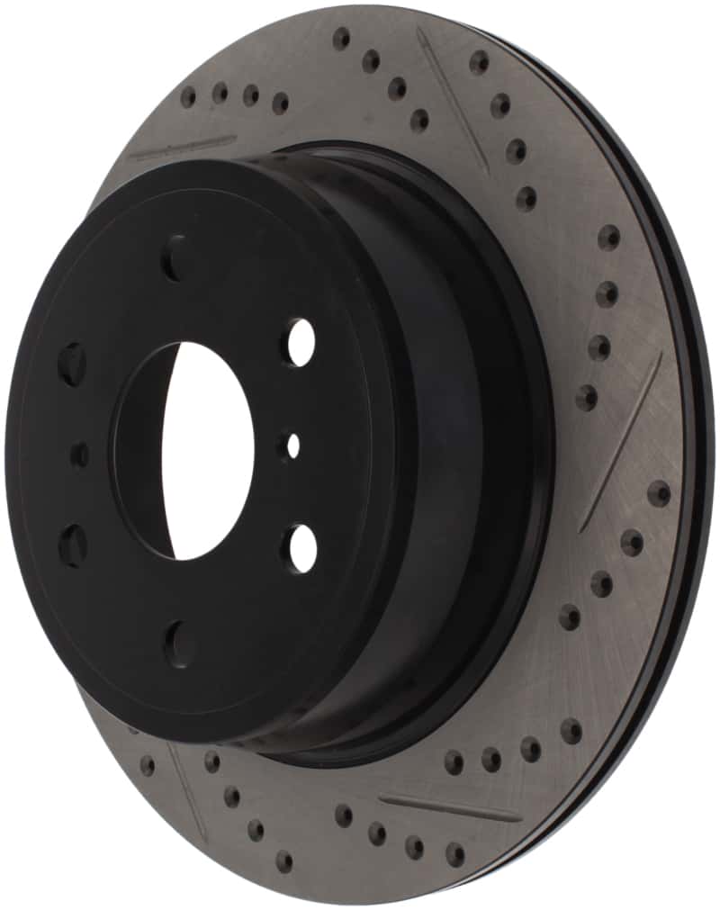 Stoptech — StopTech 07-10 GMC Sierra (w/ Rear Drum) / 07-09 GMC Yukon Rear Left Slotted & Drilled Rotor
Disc Brake Rotor
Slot/Drill Rotor - view 4