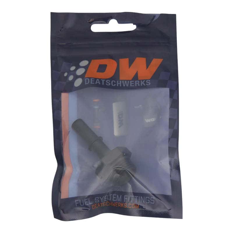 DeatschWerks — DeatschWerks 8AN ORB Male to 3/8in Male EFI Quick Connect Adapter - Anodized Matte Black
Lines & Fittings - view 2