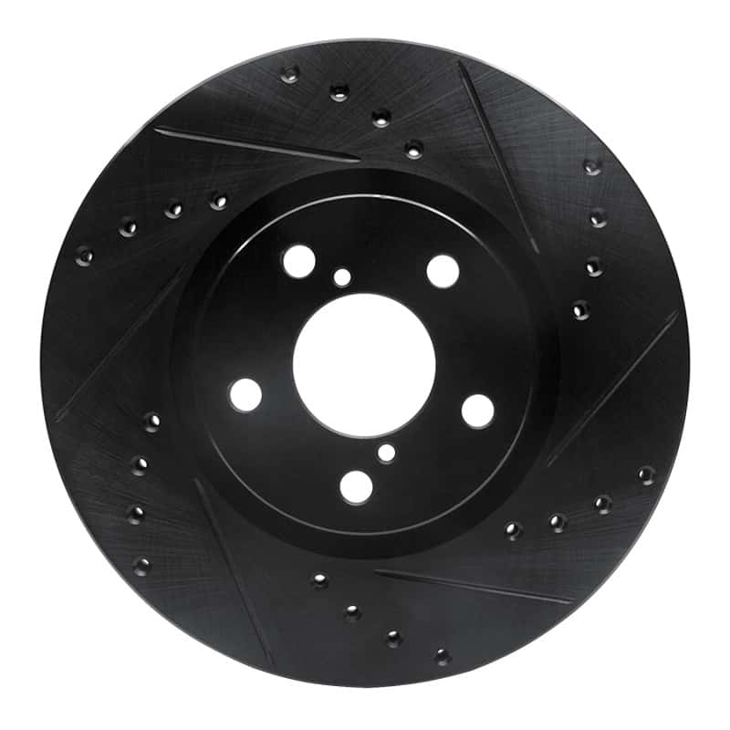 R1 Concepts — R1 17-23 Subaru Impreza Front Right Drilled & Slotted Black Brake Rotor
R1 Brake Rotor Drill - view 1