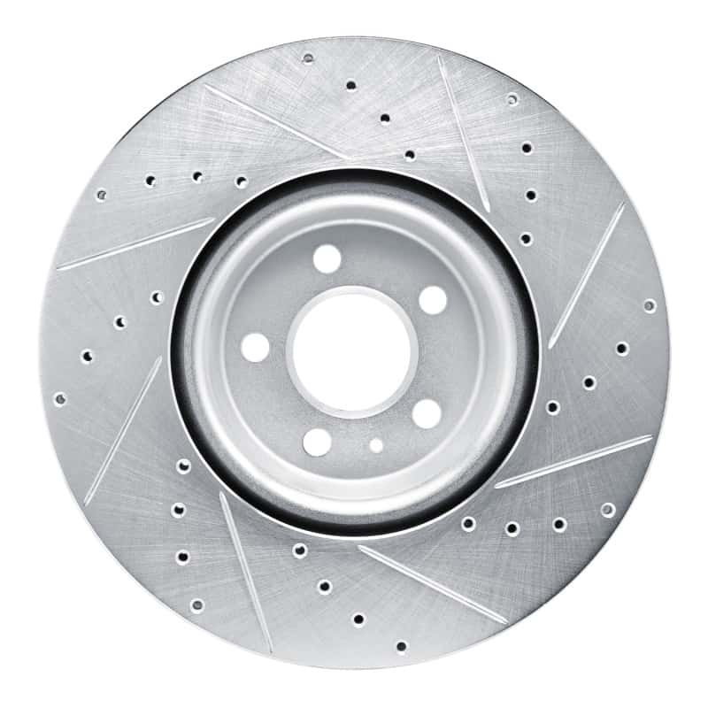 R1 Concepts — R1 18-25 Audi S5 Front Left Drilled & Slotted Silver Brake Rotor
R1 Brake Rotor Drill - view 5