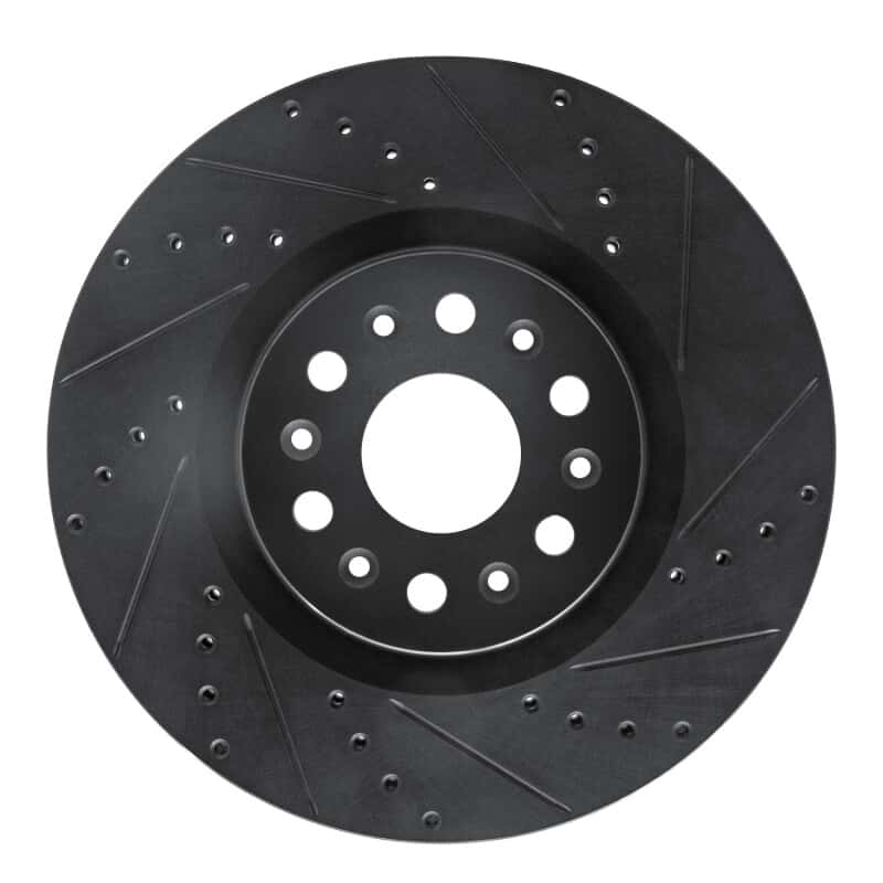R1 Concepts — R1 2017-2025 Buick Enclave Front Right Drilled & Slotted Black Brake Rotor
R1 Brake Rotor Drill - view 1