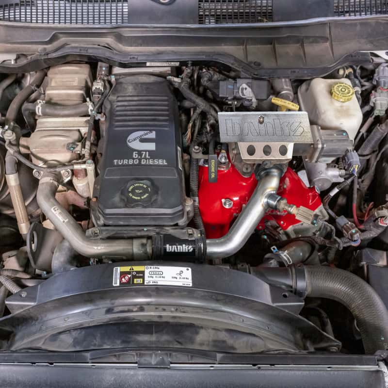 Banks Power — Banks Power 13-18 Dodge RAM 6.7L Monster-Ram Intake System W/Fuel Line-Chassis Cab Red
Monster-Ram Intake - view 3