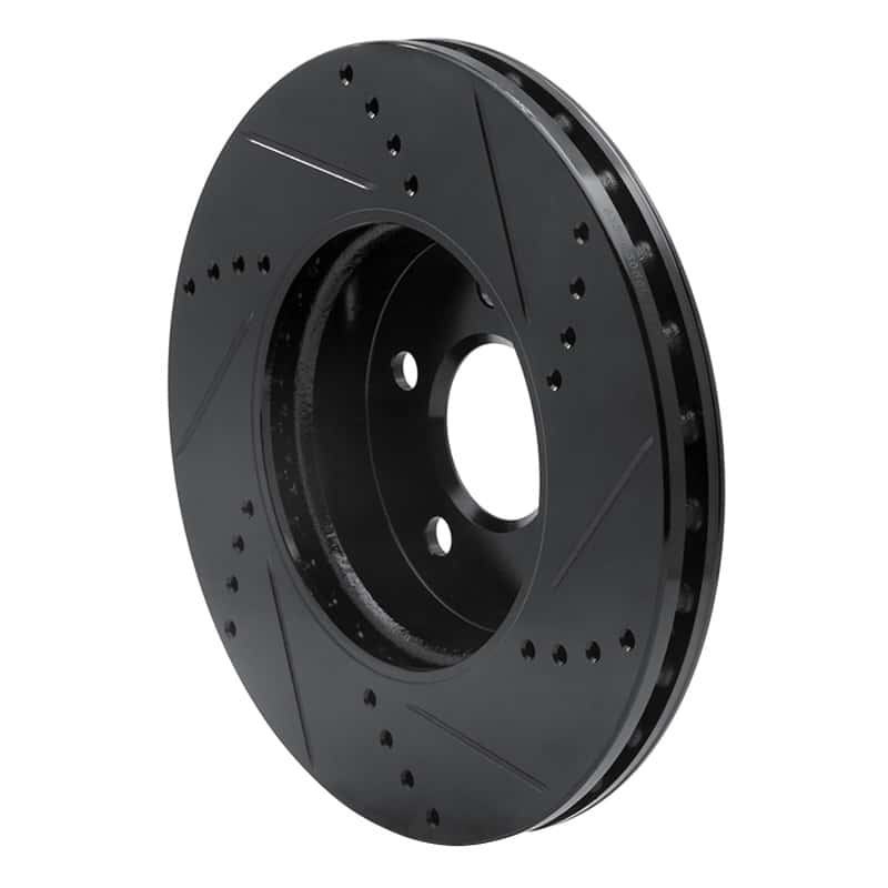 R1 Concepts — R1 03-09 Mercedes-Benz E320 Front Left Drilled & Slotted Black Brake Rotor
R1 Brake Rotor Drill - view 4