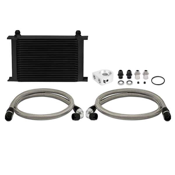 Mishimoto — Mishimoto Universal 25 Row Oil Cooler Kit (Black Cooler) - view 1