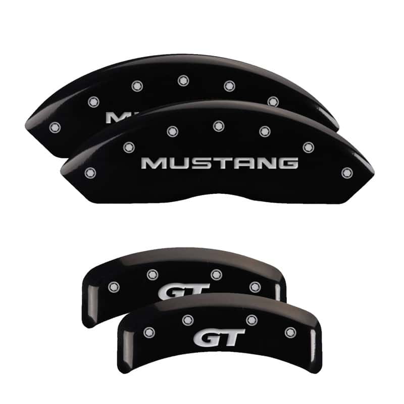 MGP — MGP 4 Caliper Covers Engraved Front Mustang Engraved Rear SN95/GT Black finish silver ch
Caliper Covers - view 1